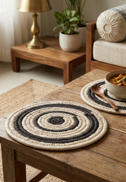 Sabai Grass Round Trays