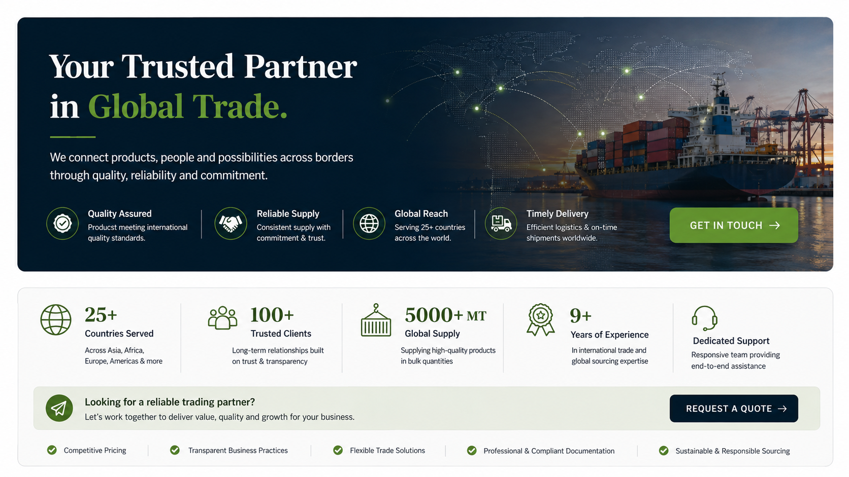 Your Trusted Partner in Global Trade